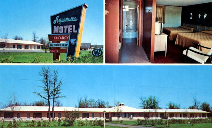 Aquarama Motel - Old Post Card